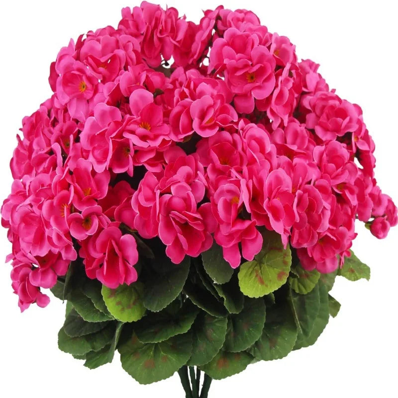 Artificial Begonia Geranium Bulk Plants
