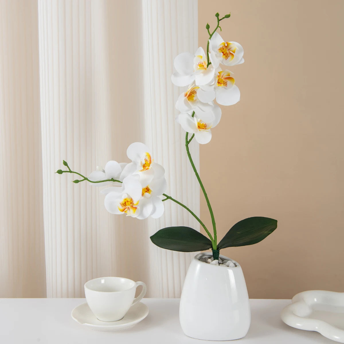 Artificial Butterfly Orchid Branch – 2 Fork Silk Orchid