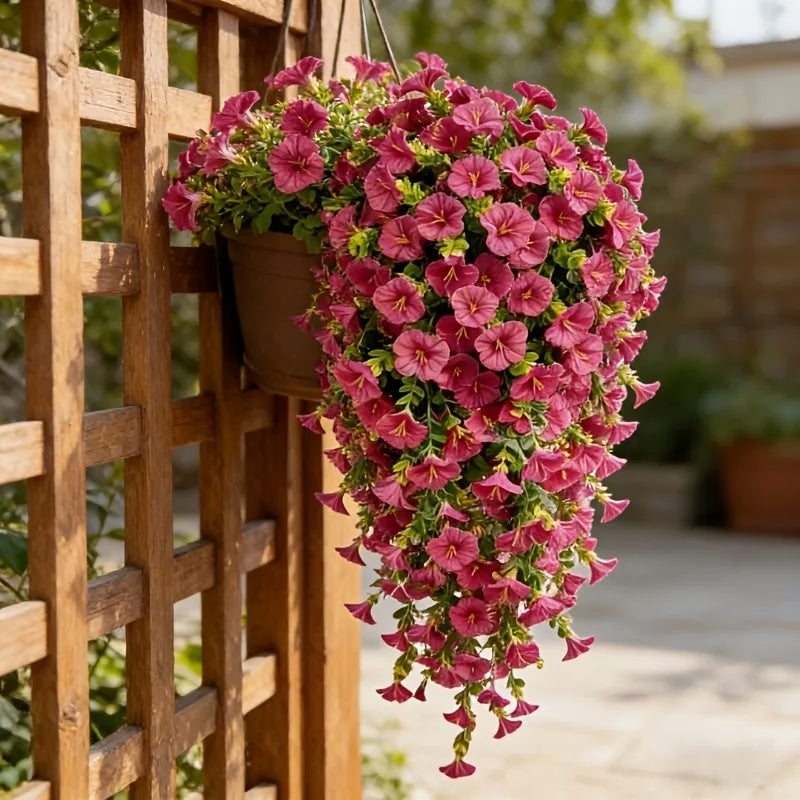 UV-Resistant Artificial Morning Glory Vines