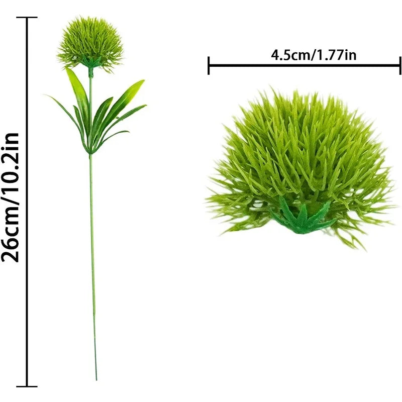 5/10PCS Artificial Dandelion Flower Bouquet Bulk – Plastic Faux Vase Arrangement
