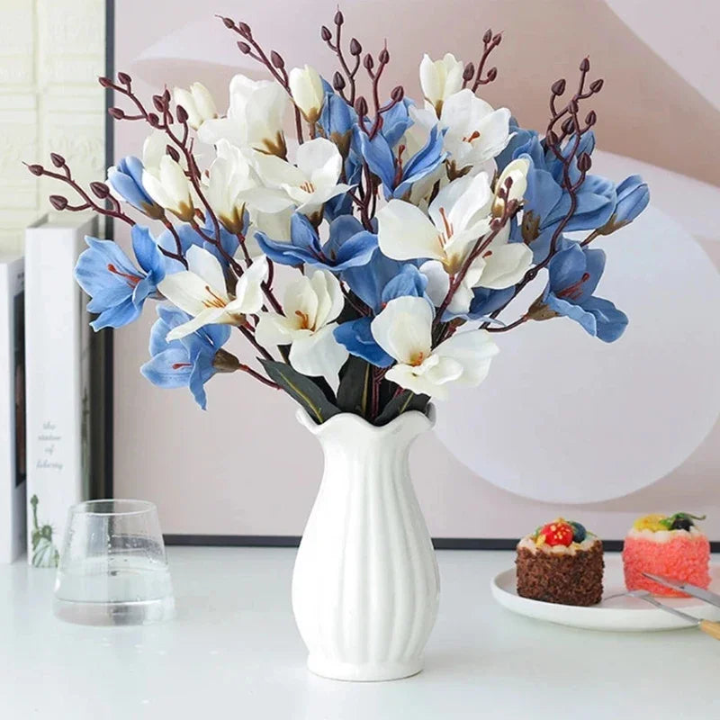 Artificial Magnolia Bouquet – Silk Bridal Wedding Flowers