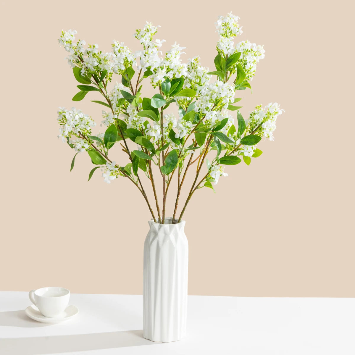 1/5PCS Silk Artificial Lilac Flowers Bulk – Realistic Faux Lilac Branches