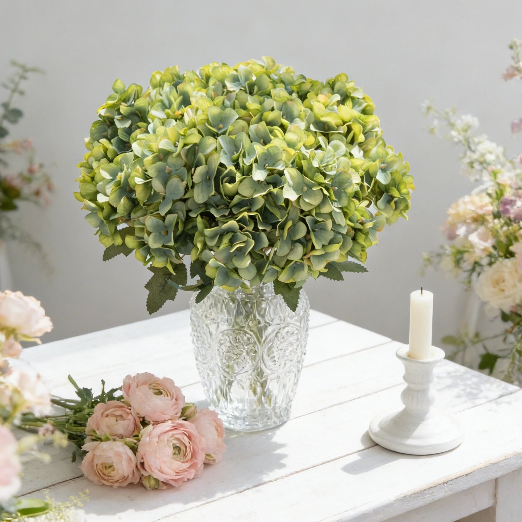 Bulk Artificial Hydrangea Bouquet