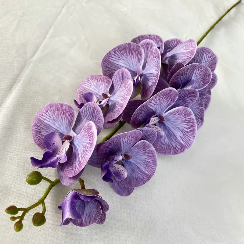 38" Artificial Butterfly Orchid Bouquet Bulk – 9-Head Faux Phalaenopsis Orchids