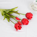 Parrot Wave Real Touch Tulip Artificial Flowers Bulk – Soft Silicone Latex Faux Tulip Bouquet | Perma Petals