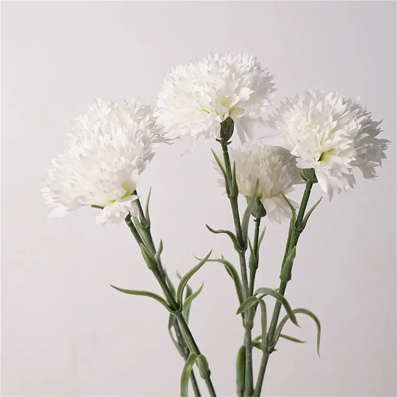10PCS Real Touch Artificial Carnation Flowers – Latex