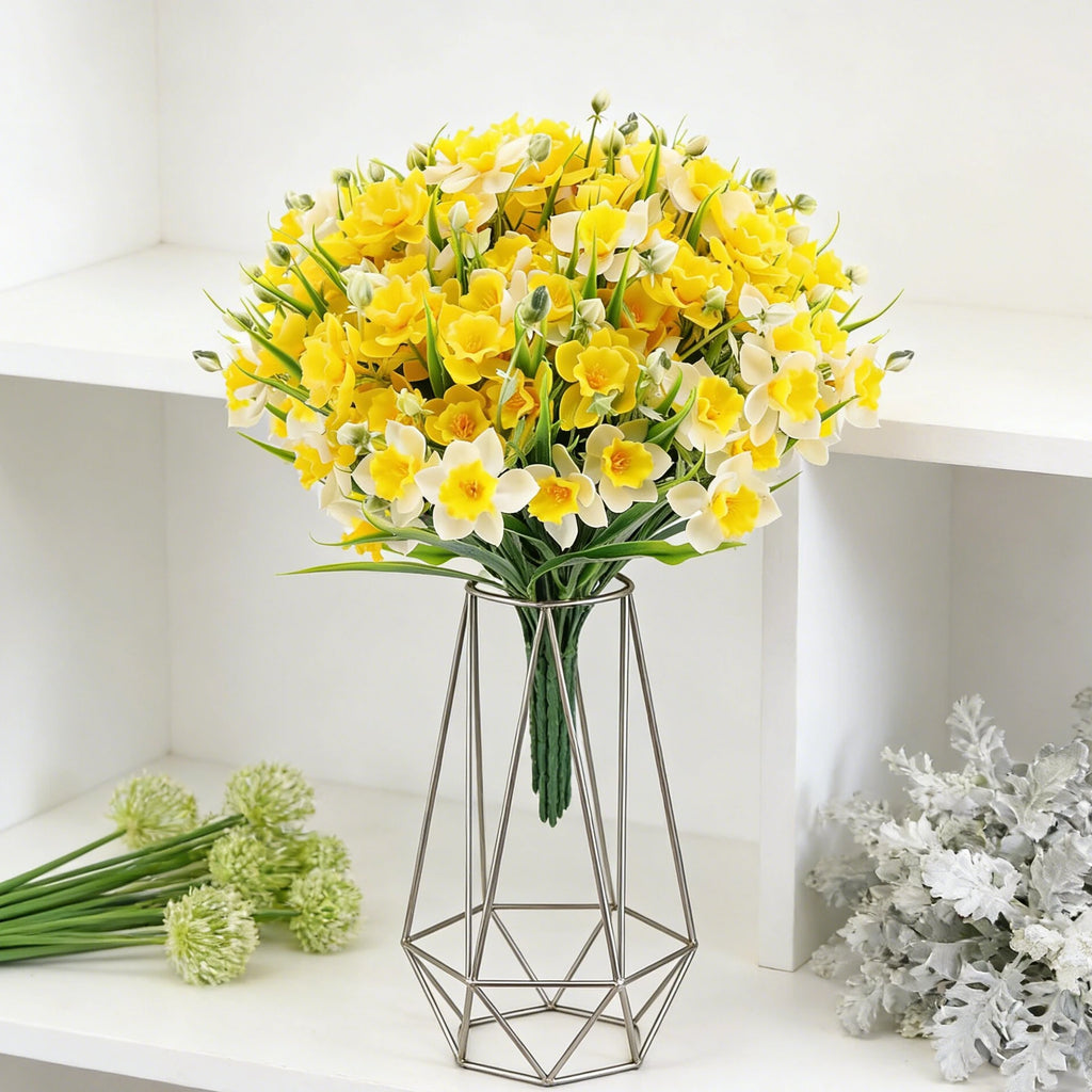 Artificial Narcissus Daffodil Silk Flowers
