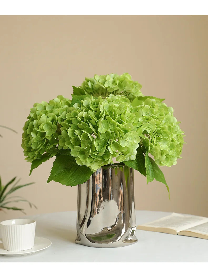Real Touch Artificial Hydrangea Flowers Bulk – Large Latex Hydrangea Branches