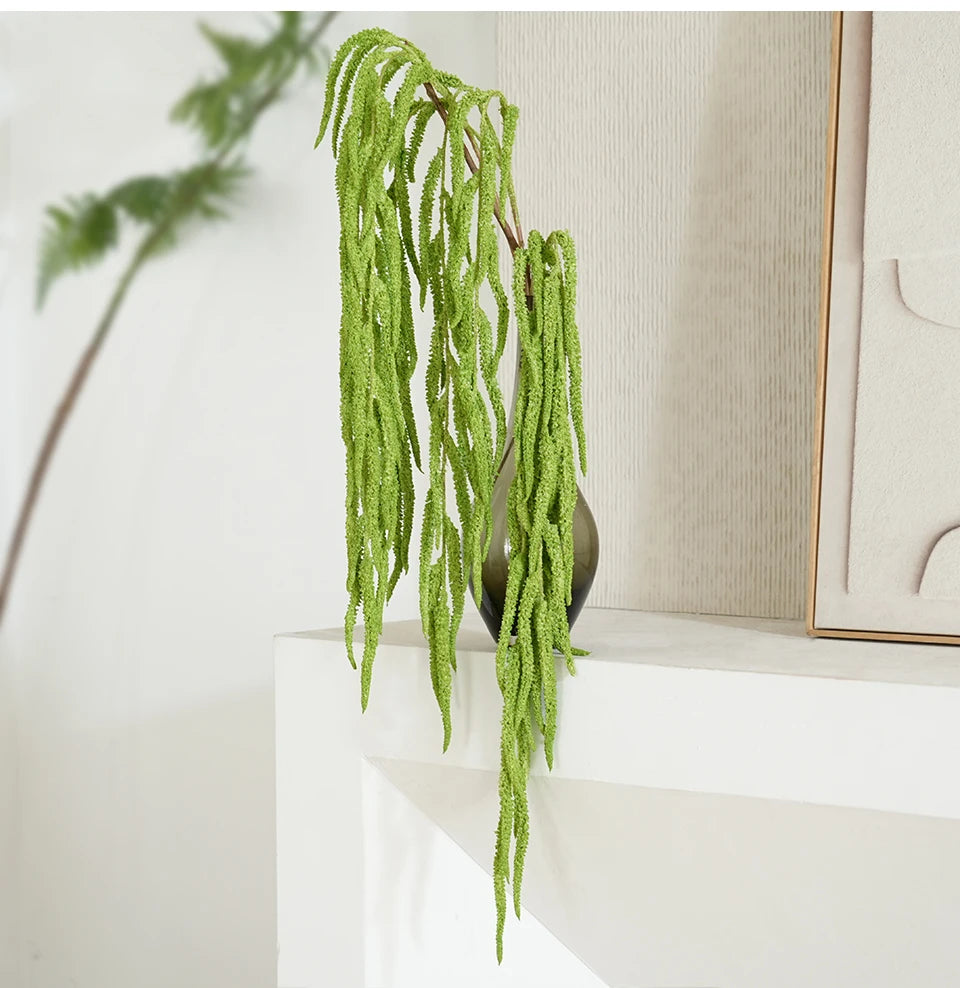 Artificial Green Foxtail Vine – Hanging DIY Floral Grass