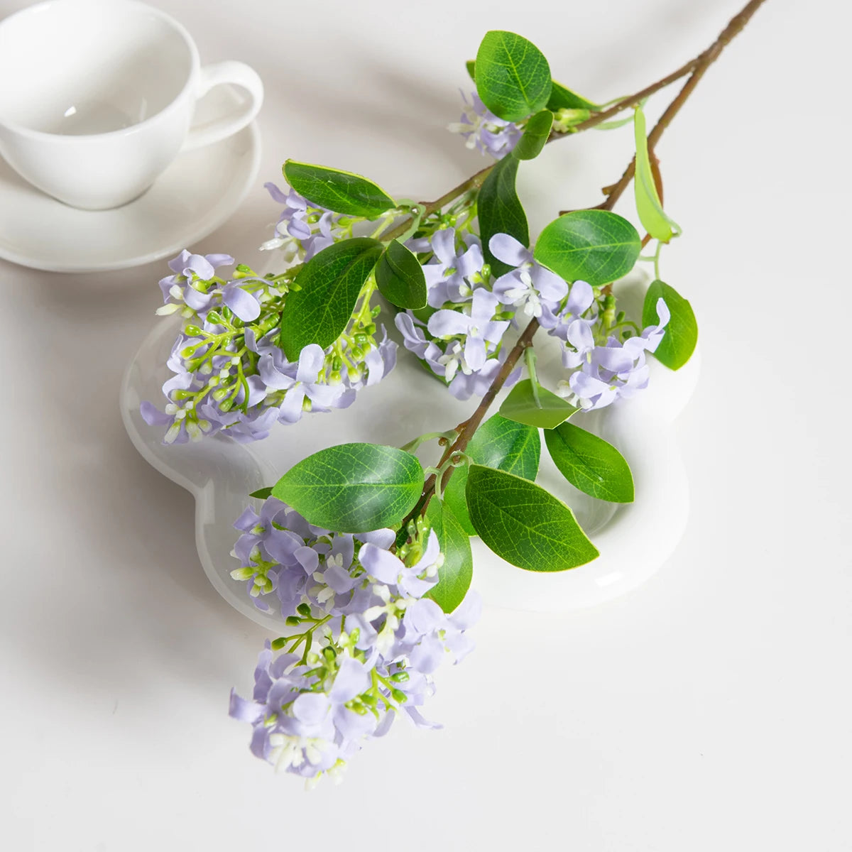 Artificial Lilac Silk Flower Branch