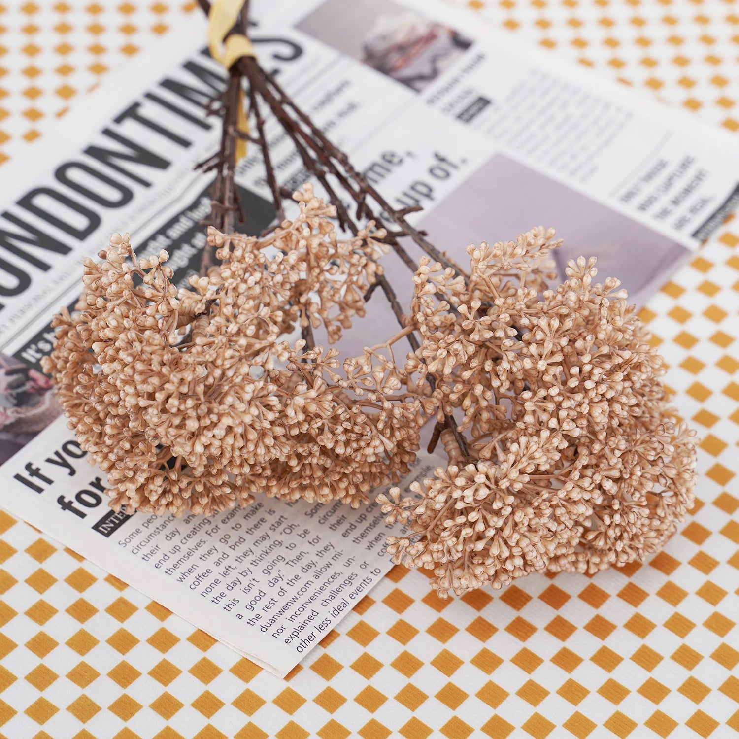 Artificial Millet Flower Bouquet Bulk – Silk Faux Rustic Grain Stems