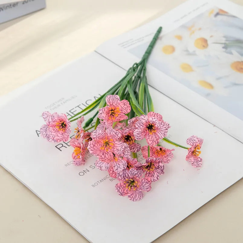 Artificial Carnation & Geranium Bushel Bouquet Outdoor