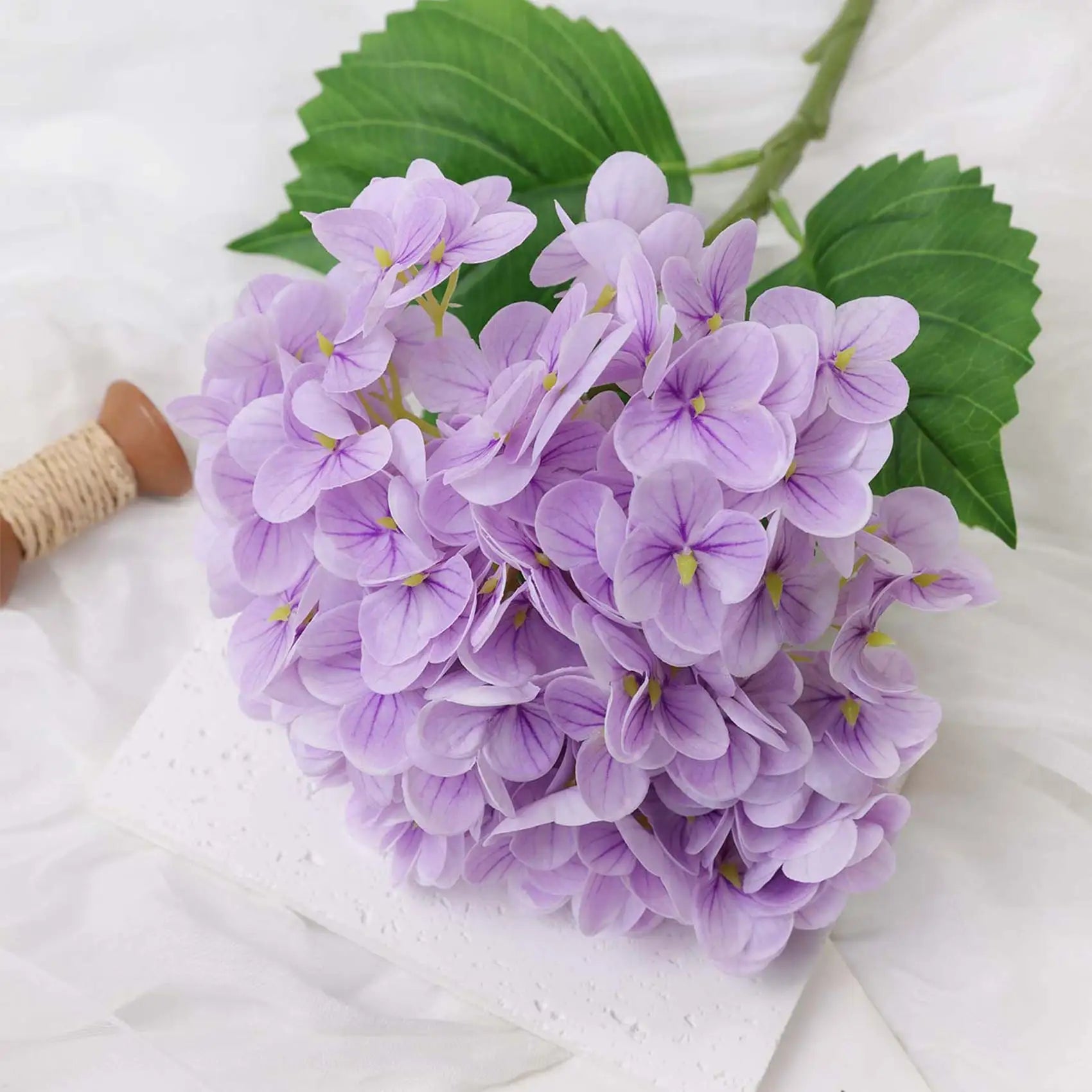 Real Touch Artificial Hydrangea Flowers Bulk – Large Latex Hydrangea Branches
