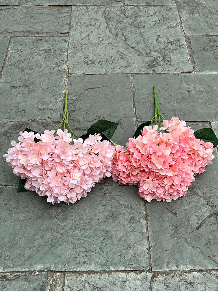 Artificial Hydrangea Bouquet – 5 Heads Silk Flowers