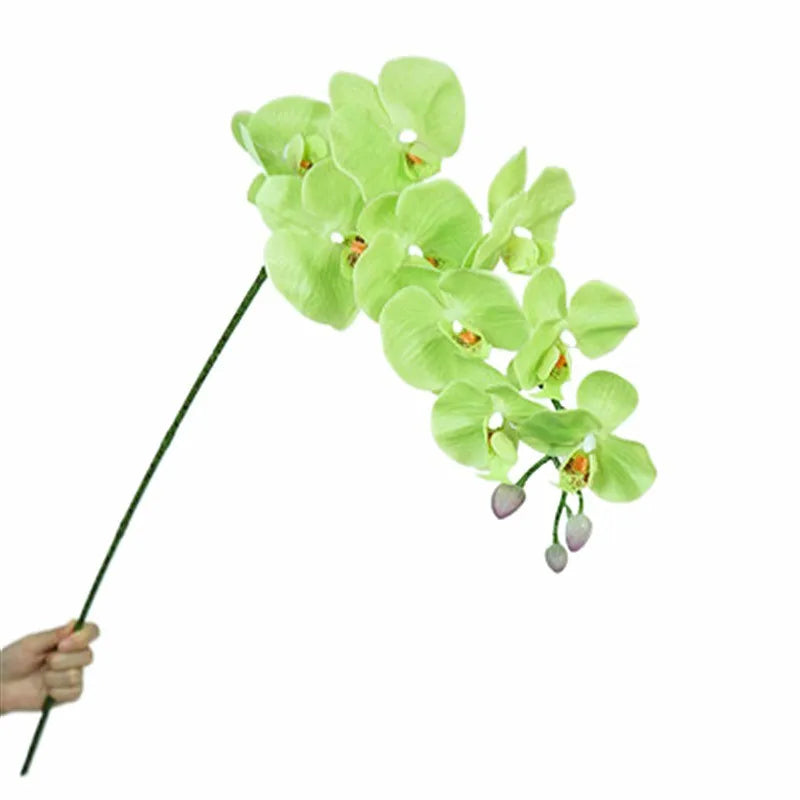 Artificial Butterfly Orchid Stem – 9-Head 98cm Faux Moth Orchid Branch