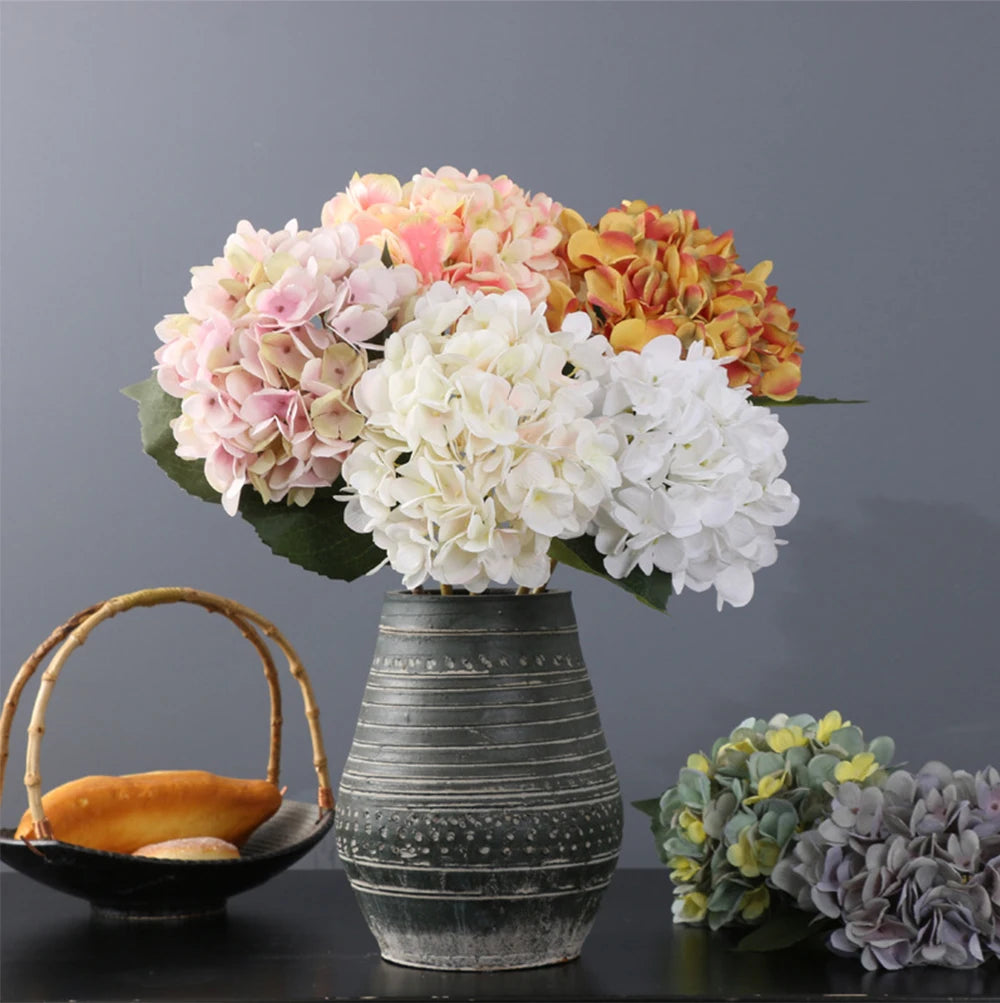 10PCS Artificial Hydrangea Flowers Bouquet – Silk Bulk Artificial Hydrangea Stems