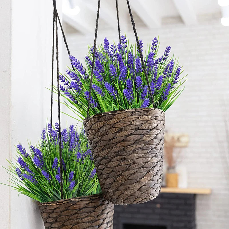 Artificial Lavender Grass Stems Bulk – Realistic Lavender Plants for Indoor & Outdoor