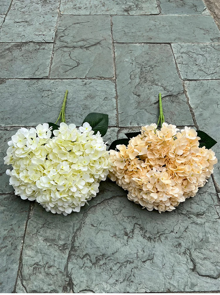 Artificial Hydrangea Bouquet – 5 Heads Silk Flowers