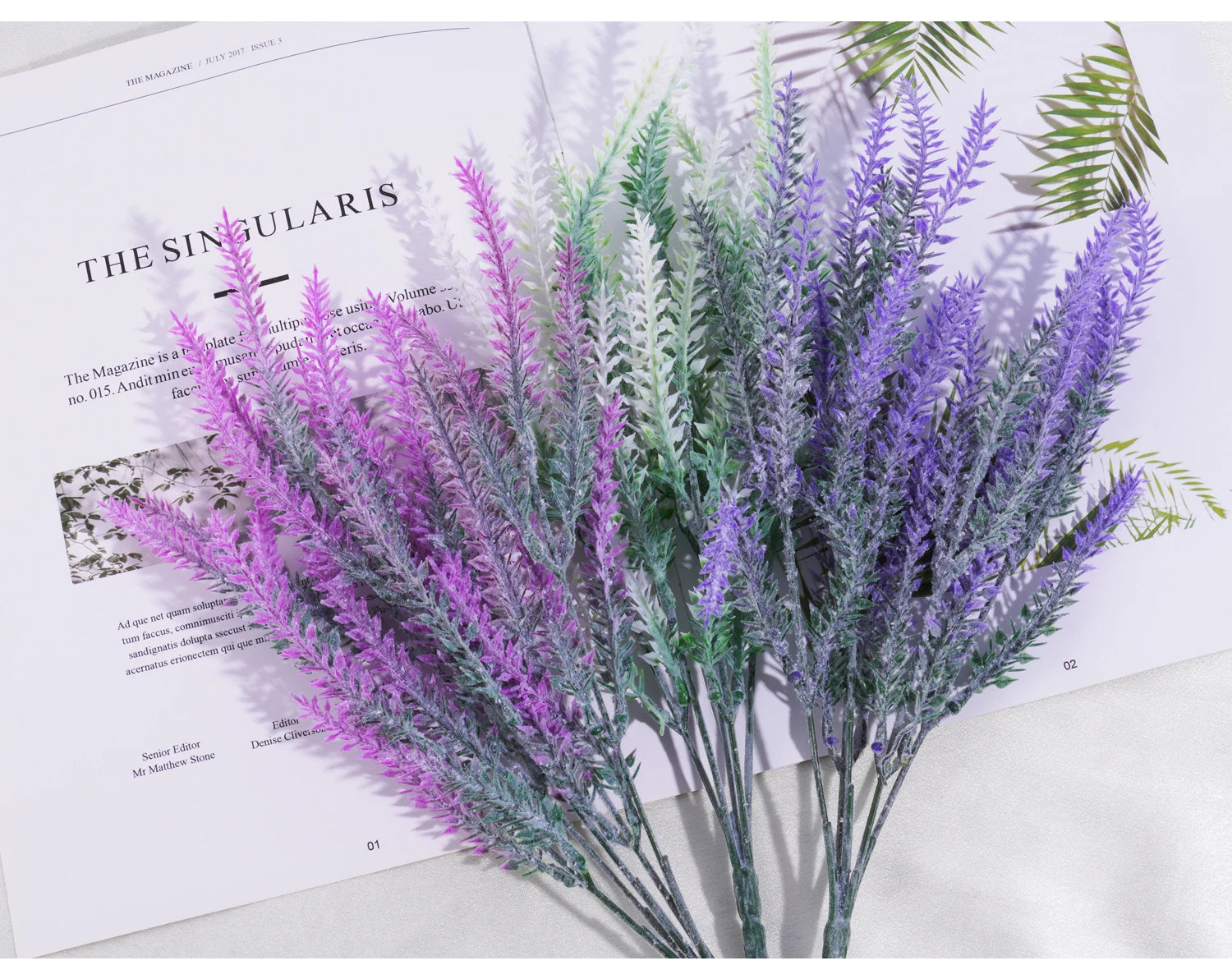 Artificial Lavender Flower Bouquet Bulk – Realistic Silk Lavender Stems