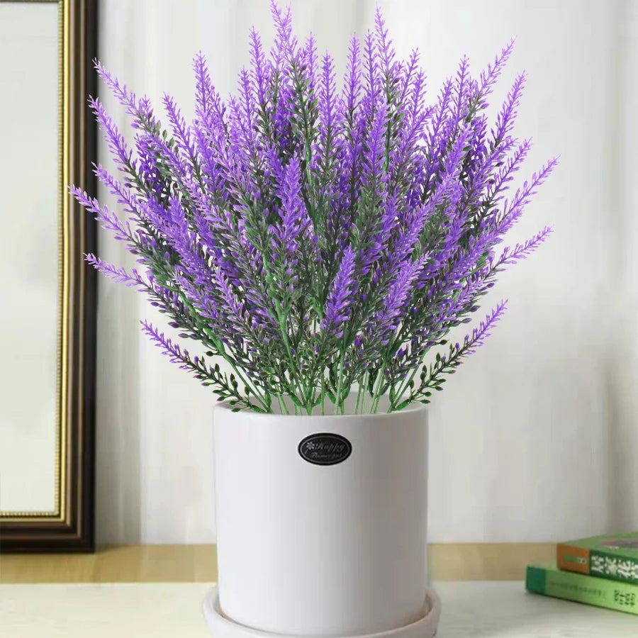 Artificial Purple Lavender Flowers – Fake Lavender Stems