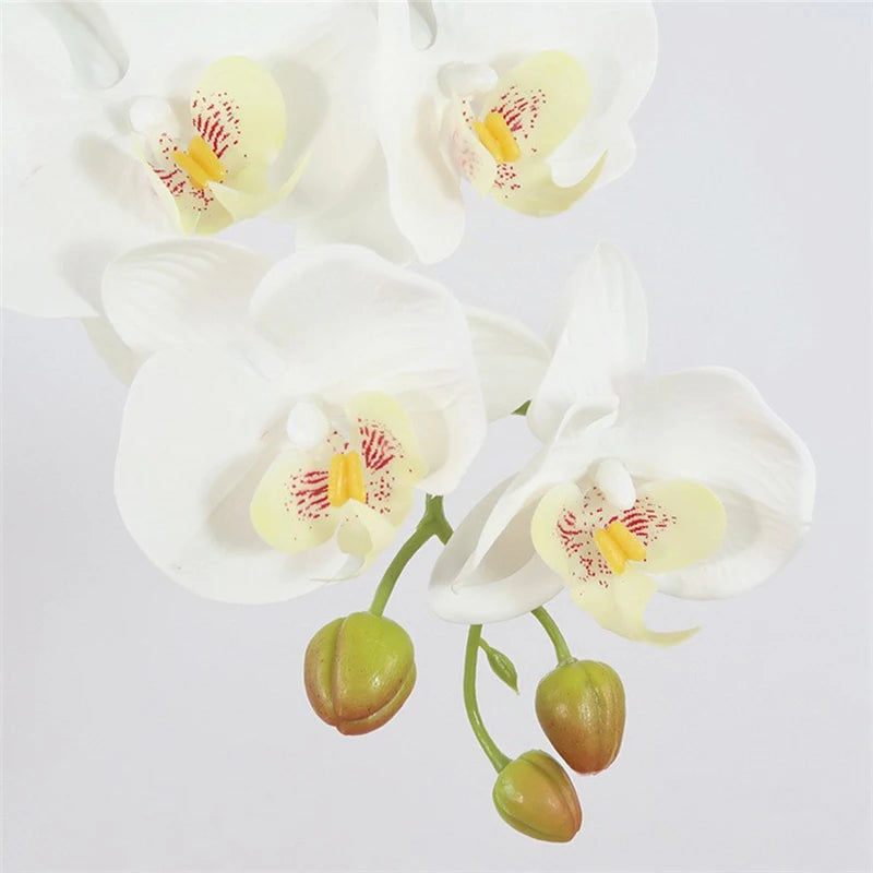 Artificial Butterfly Orchid Stem – 9-Head 98cm Faux Moth Orchid Branch