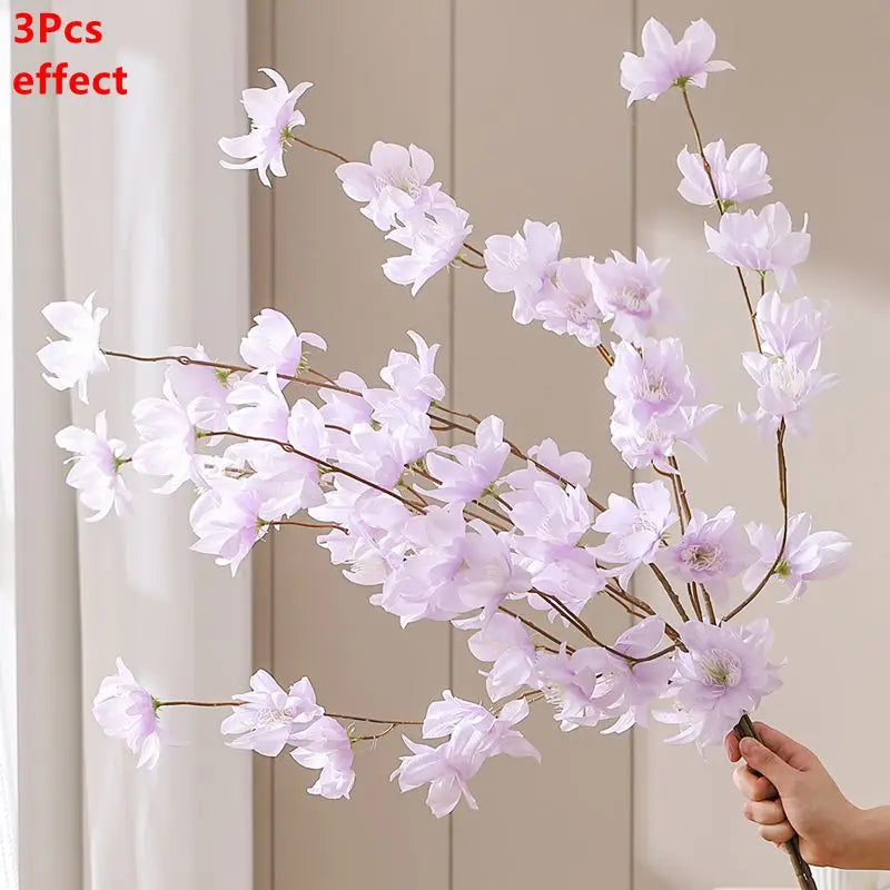 Artificial Sakura Cherry Blossom Bouquet (1/3 PCS) – Silk Cherry Blossom Flowers