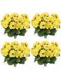 Artificial Hanging Flowers with Green Foliage – Faux Flower Branches for Indoor Outdoor Garden Decor, Porch, Patio, Window Boxes & Hanging Planters (1/2/4PCS Sets)