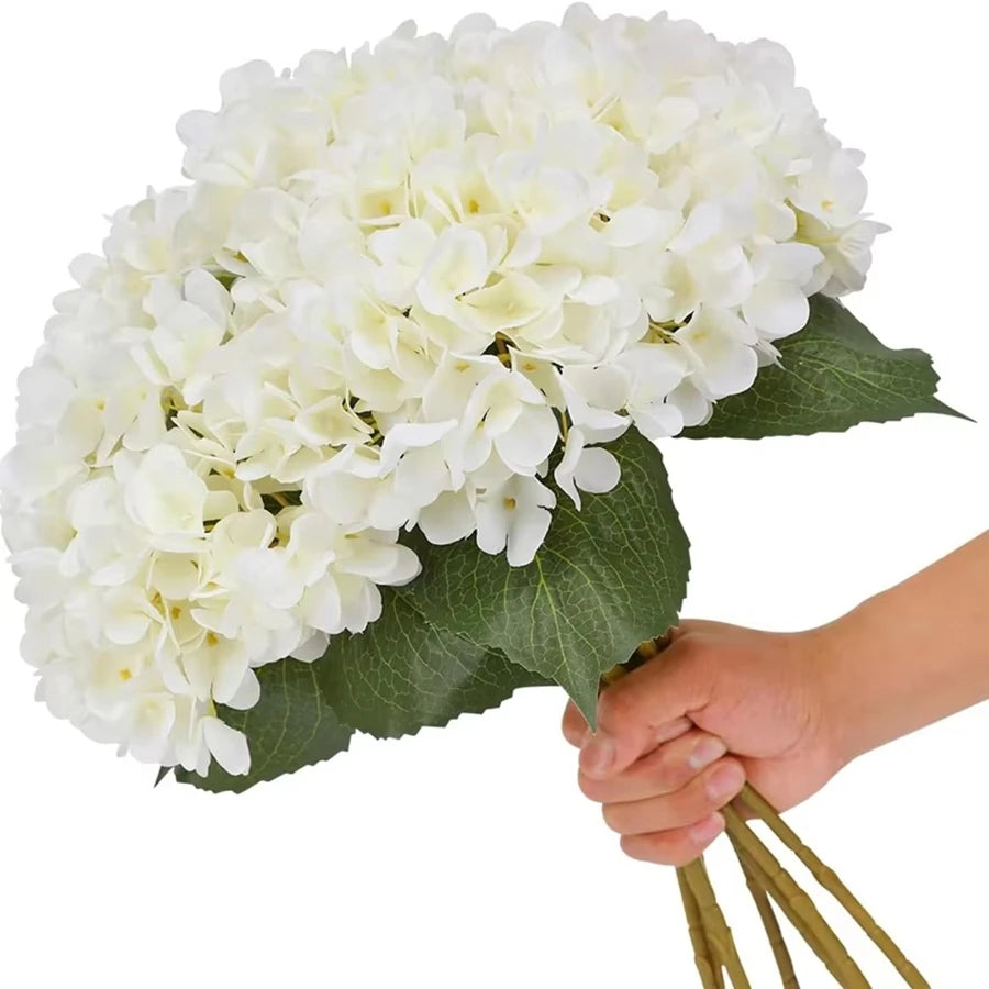 Bulk Artificial Silk Hydrangea Bouquet – Realistic Faux Hydrangea Flowers