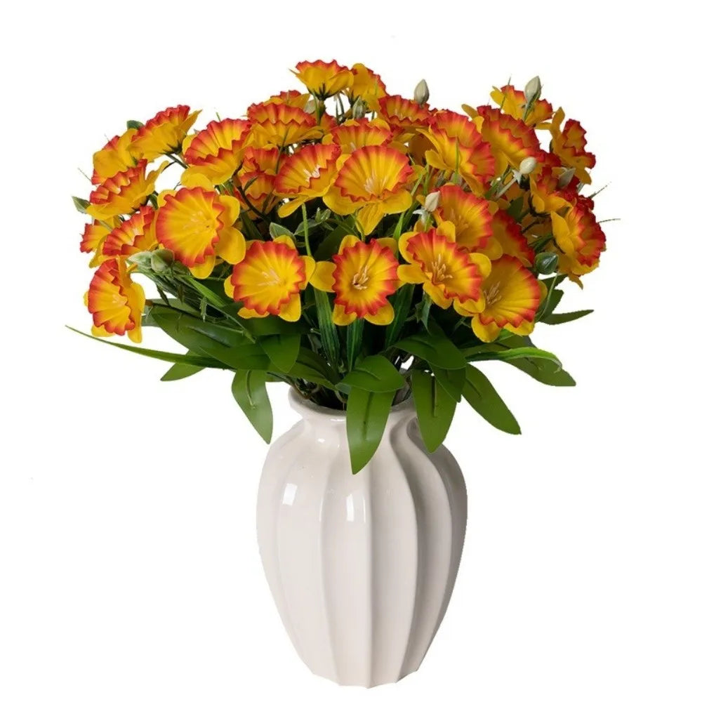 Artificial Daffodil Bouquet – Silk Multi-Head Floral Arrangement