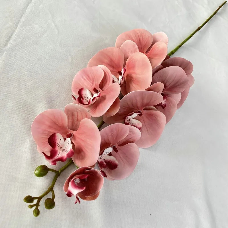 38" Artificial Butterfly Orchid Bouquet Bulk – 9-Head Faux Phalaenopsis Orchids