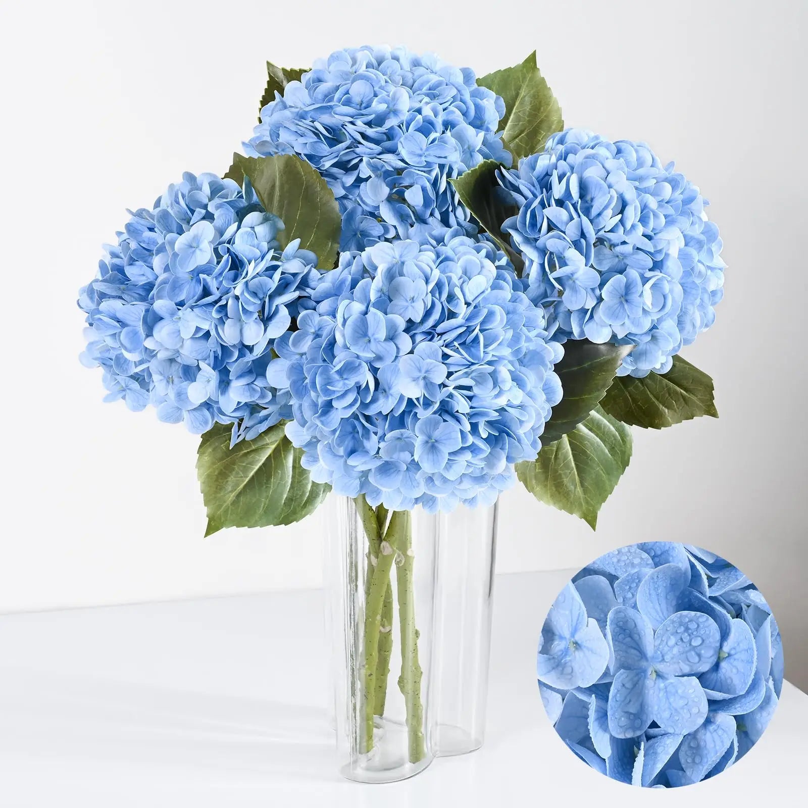 10PCS Artificial Hydrangea Flowers Bouquet – Silk Bulk Artificial Hydrangea Stems
