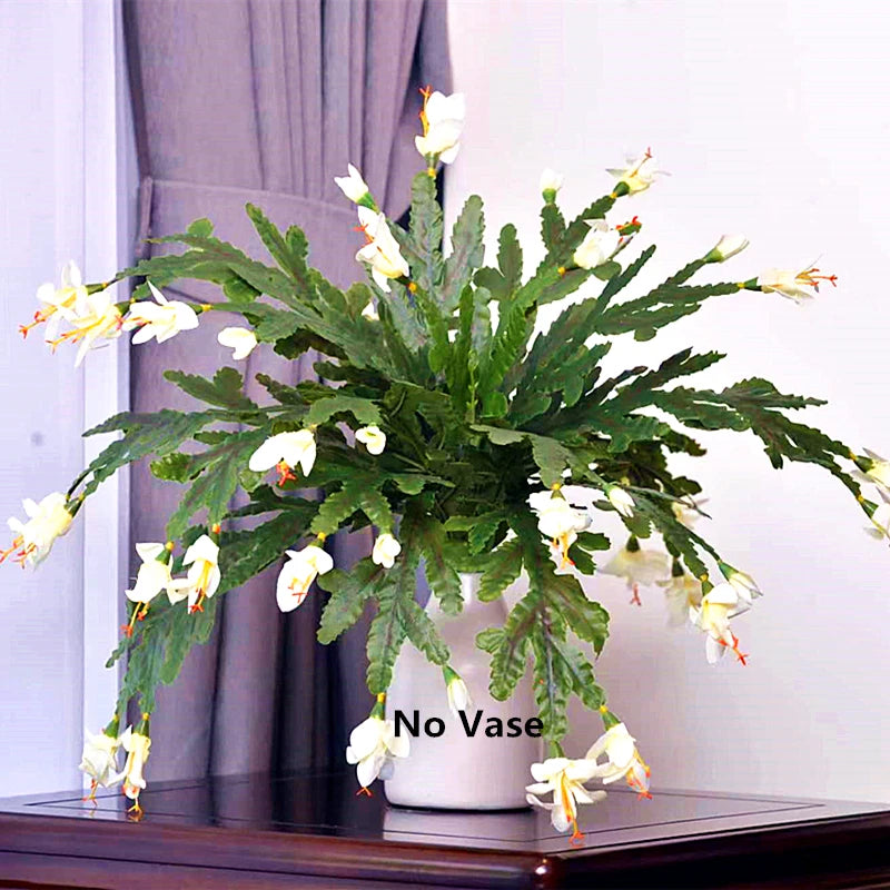 Artificial Crab Claw Orchid Flower Bulk – 50cm Real Touch Phalaenopsis Faux Orchid Branch
