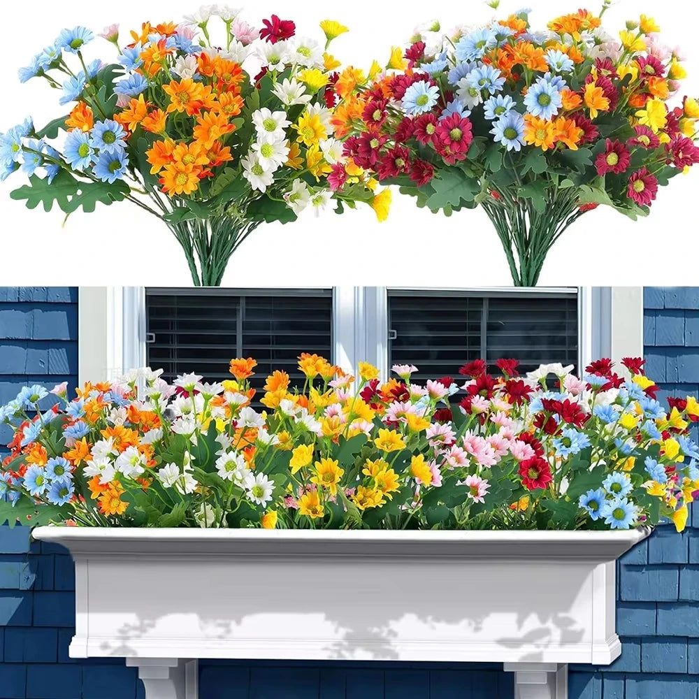 Bulk Artificial Outdoor Daisy Bushel