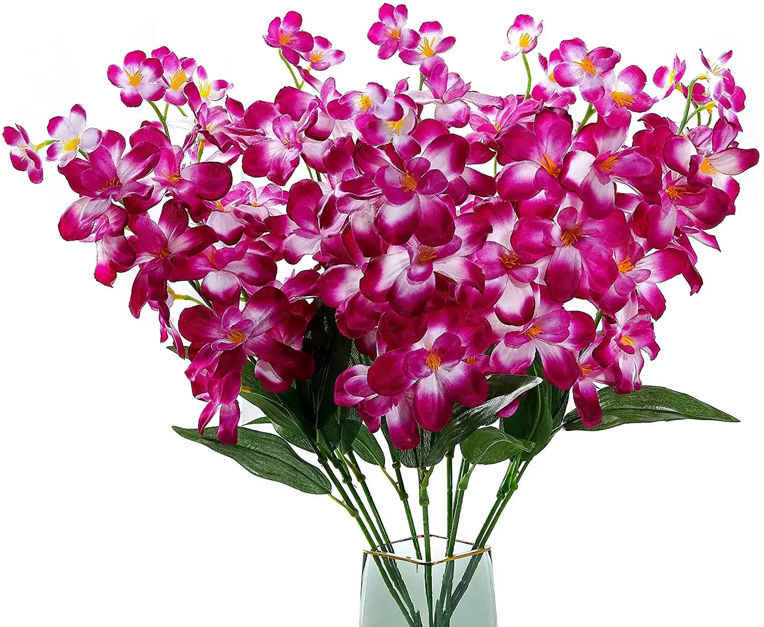 10PCS Artificial Orchid Stems Bulk – Butterfly Orchid Long Stem Faux Flowers