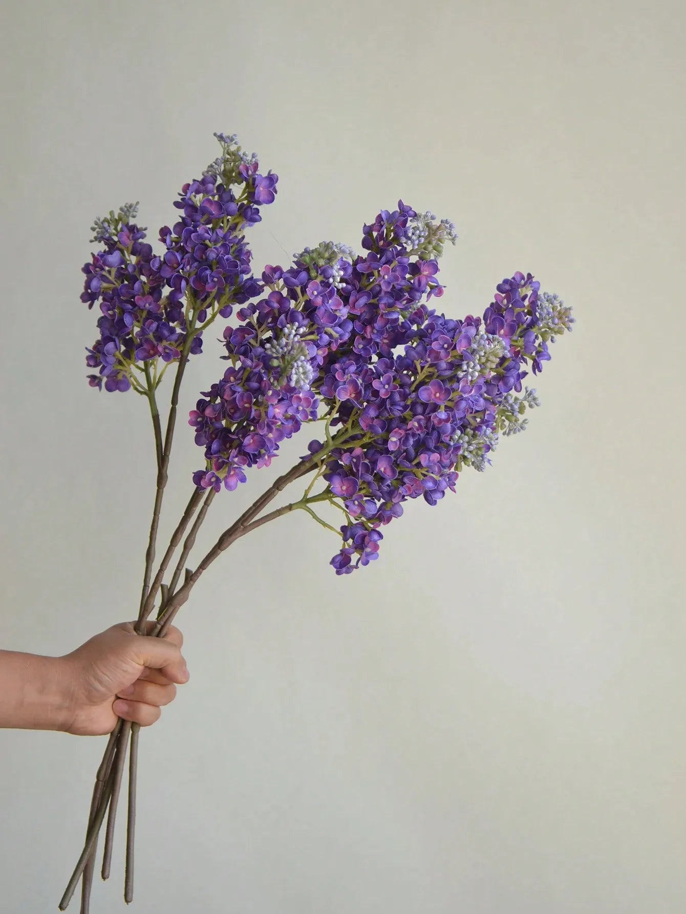 Artificial Purple Lilac Branch – 24.8" Real Touch Flowers