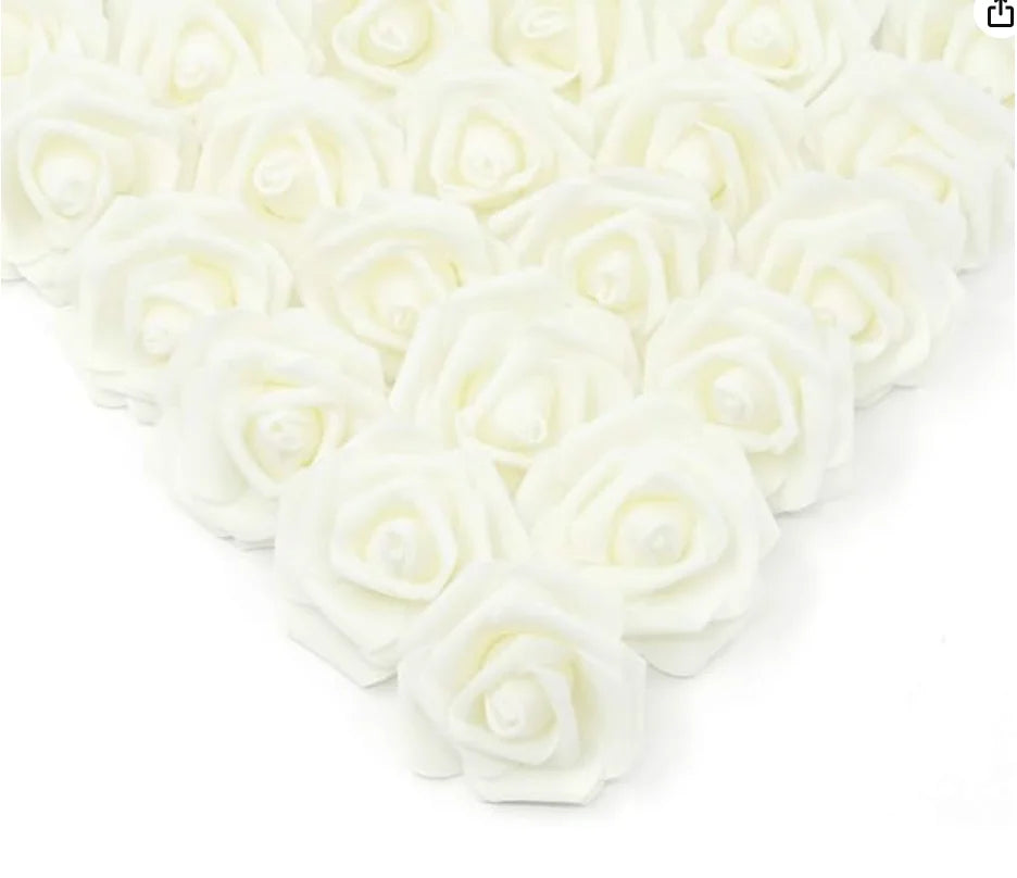 10/20/50PCS Artificial Foam Rose Flowers Bulk – PE Faux Rose Heads