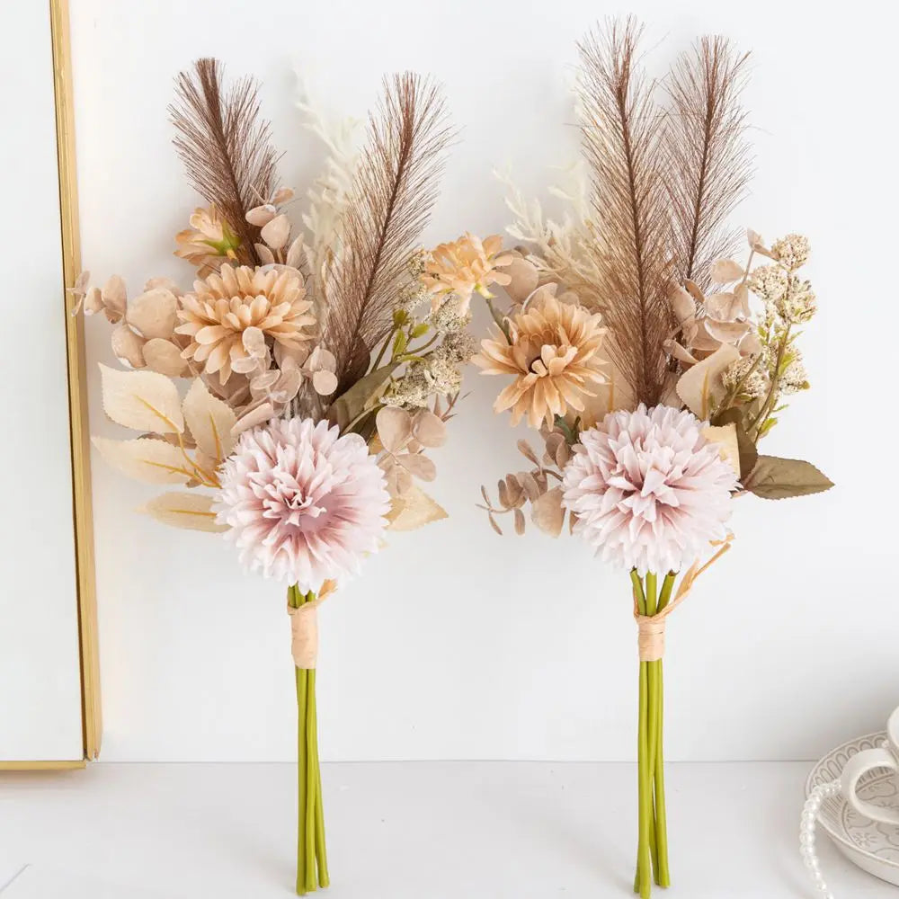 Artificial Chrysanthemum Reed Bouquet