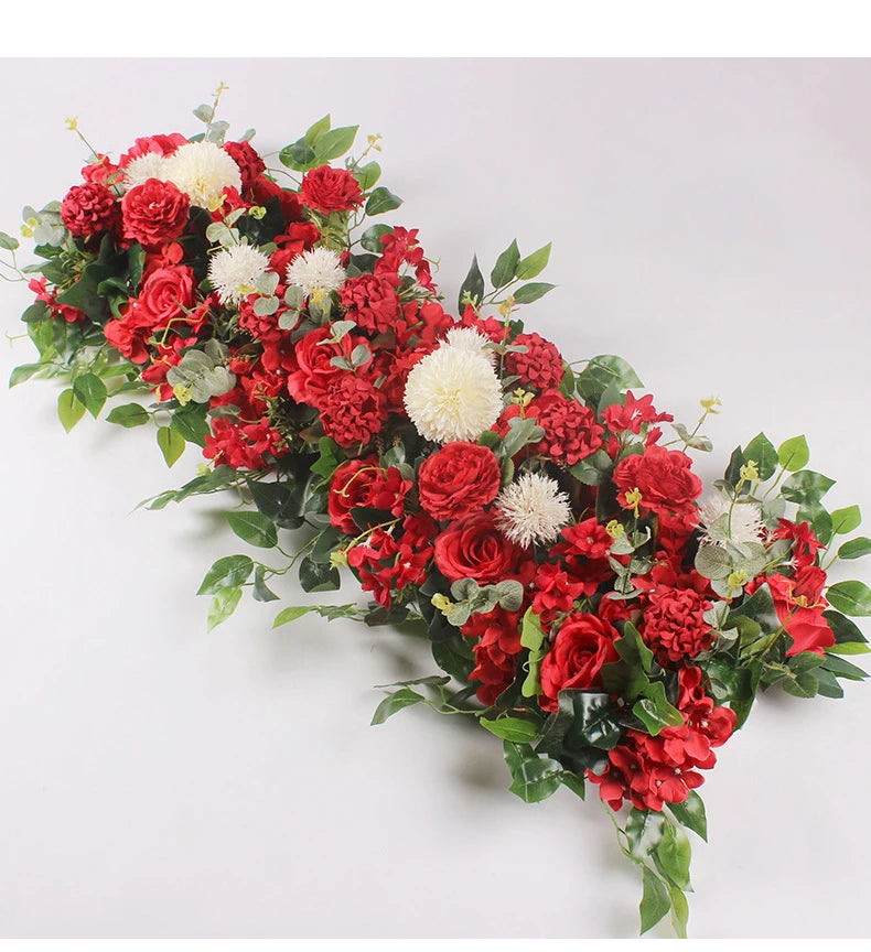 DIY Wedding Flower Wall Backdrop Bulk – Peony Rose Silk Floral Arch Row 50/100cm