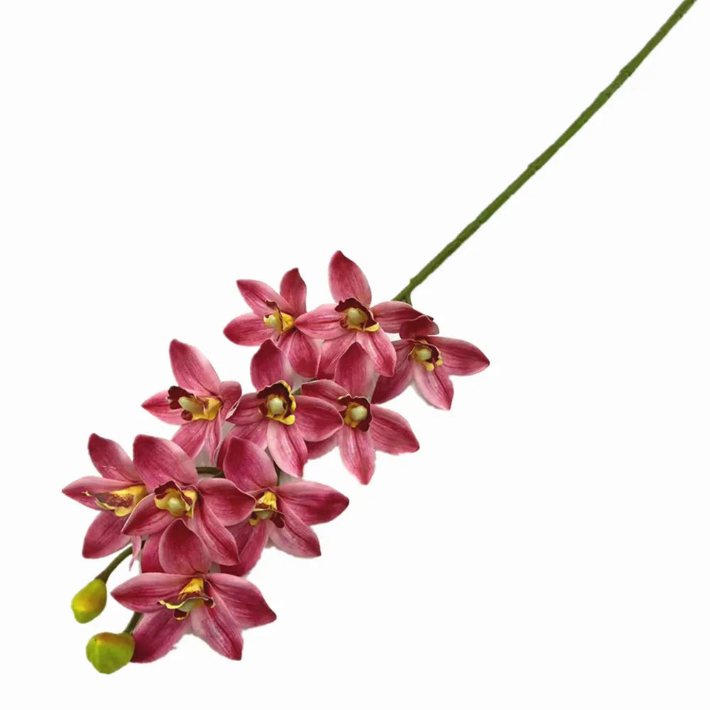 Artificial Cymbidium Orchid Stems Bulk (4PCS) – Real Touch Orchids