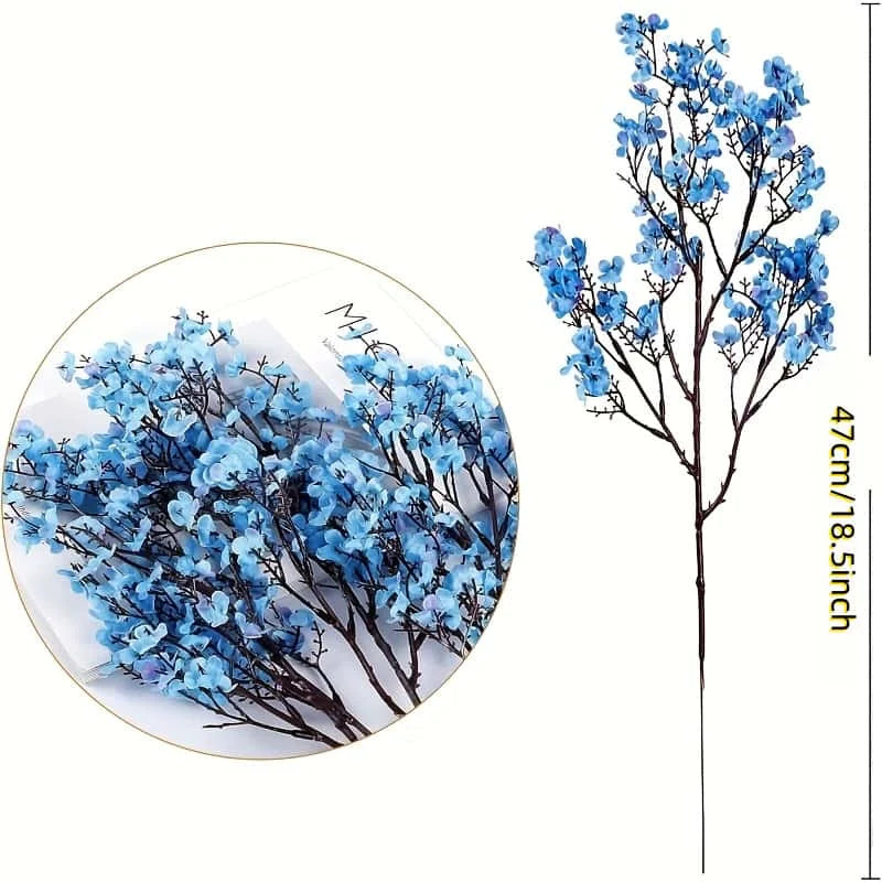 Artificial Baby’s Breath Gypsophila Bouquet – Silk Faux Flowers for Home Decor, Wedding Centerpieces, Christmas & New Year DIY Party Decorations