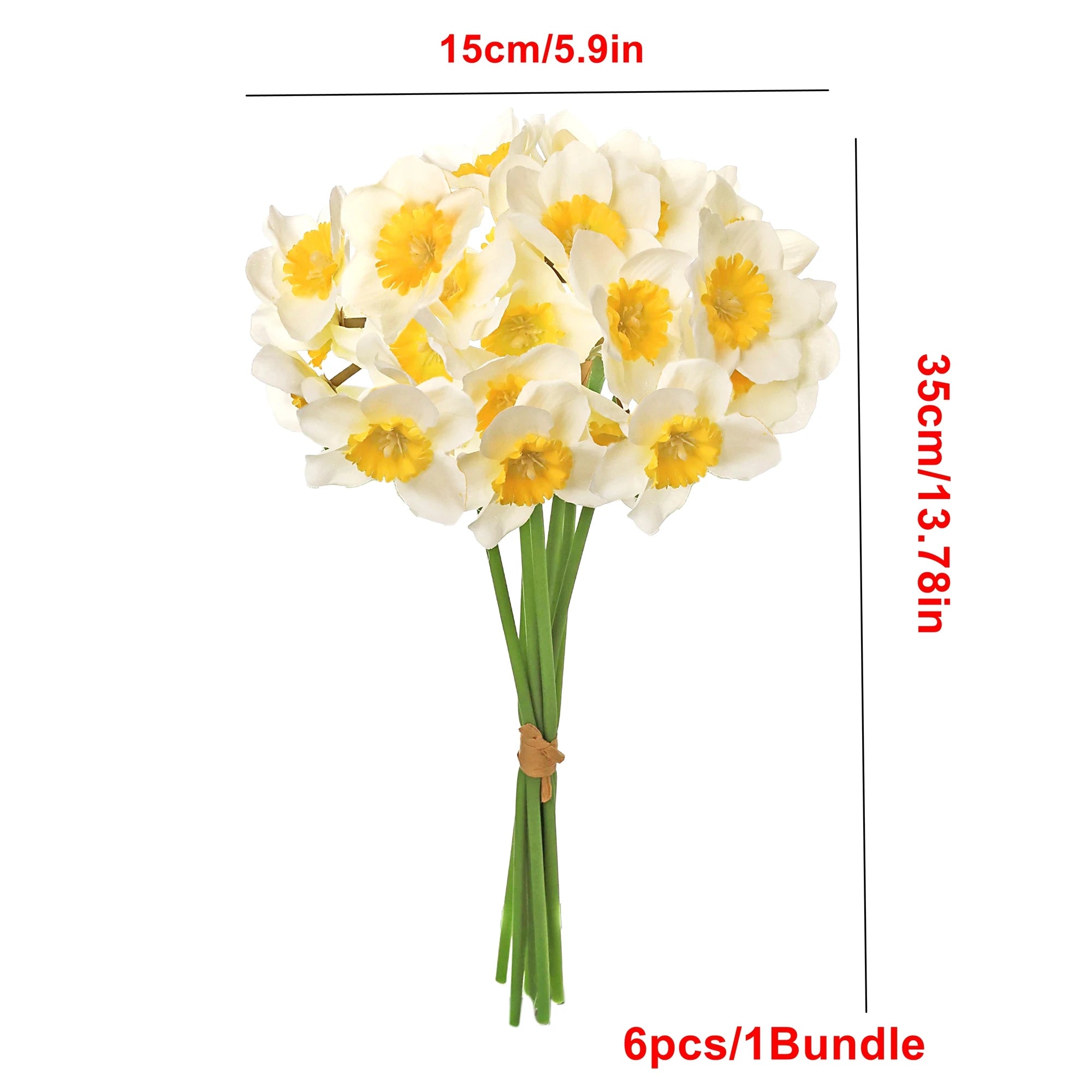 Bulk Artificial Daffodil Stems Silk
