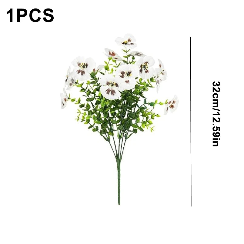Bulk Artificial Pansy Silk Flower Bouquet