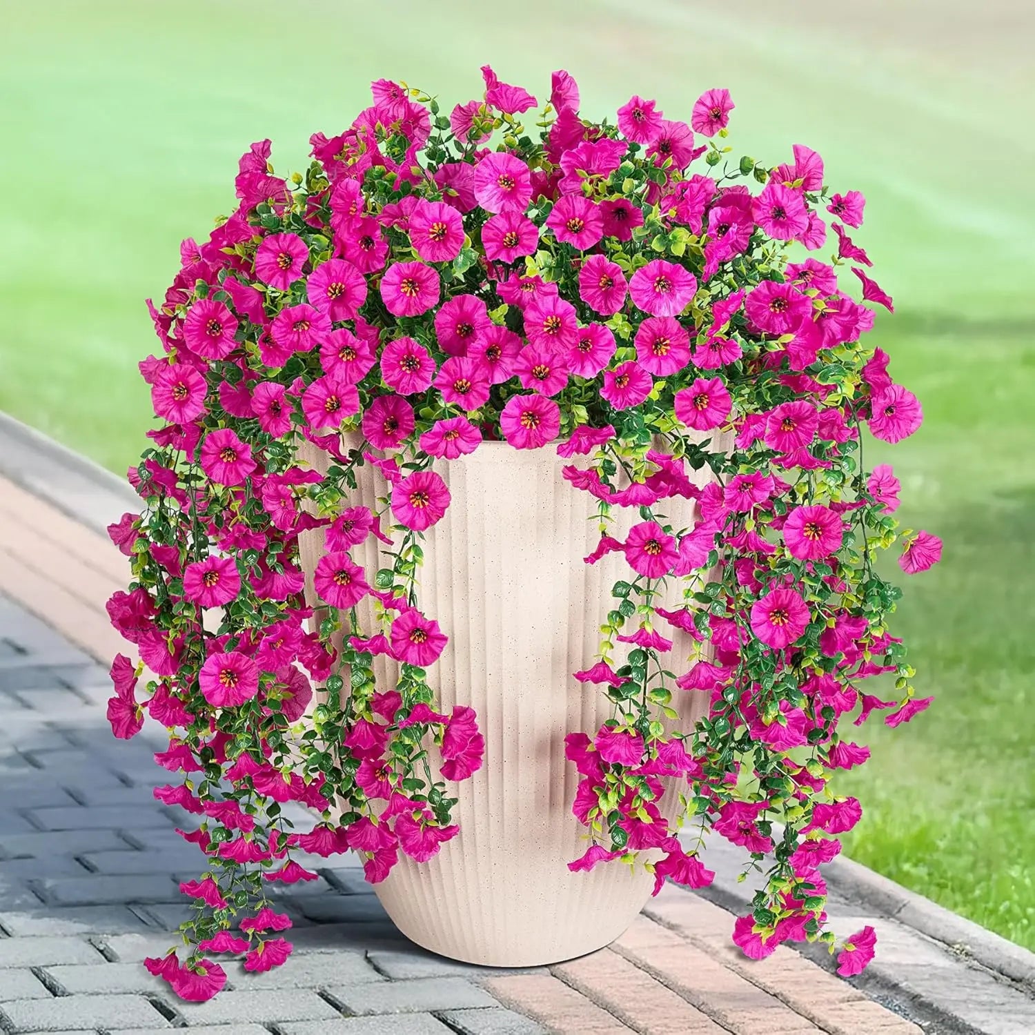 Artificial Morning Glory Flower Vine – Silk Hanging Floral Garland
