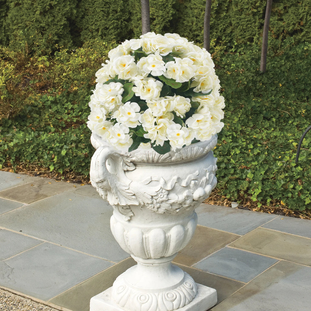 Artificial Begonia Flowers Bulk – Faux Bush Spikes for Outdoor Planters