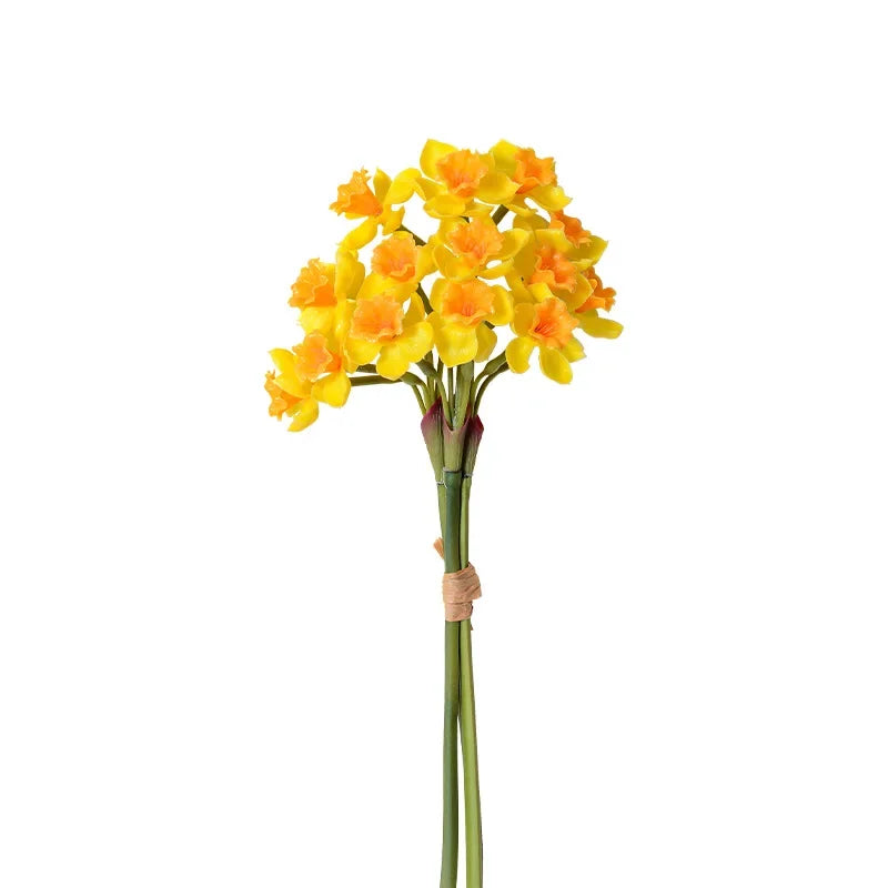 Artificial Daffodil Flower Branch – Soft Touch Faux Daffodil