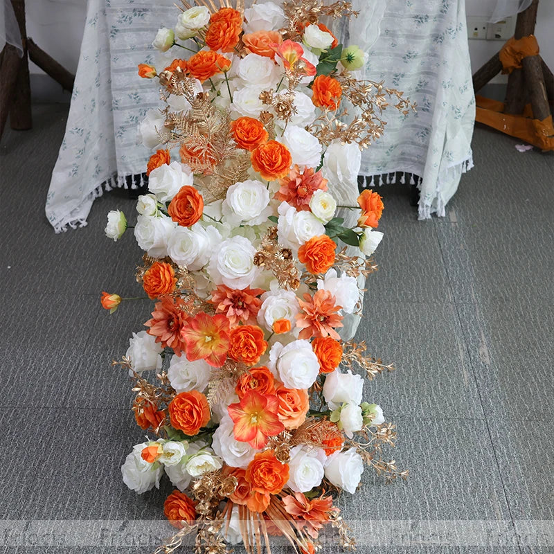 Artificial Rose & Delphinium Arch Arrangement Bulk – Silk Floral Backdrop Row
