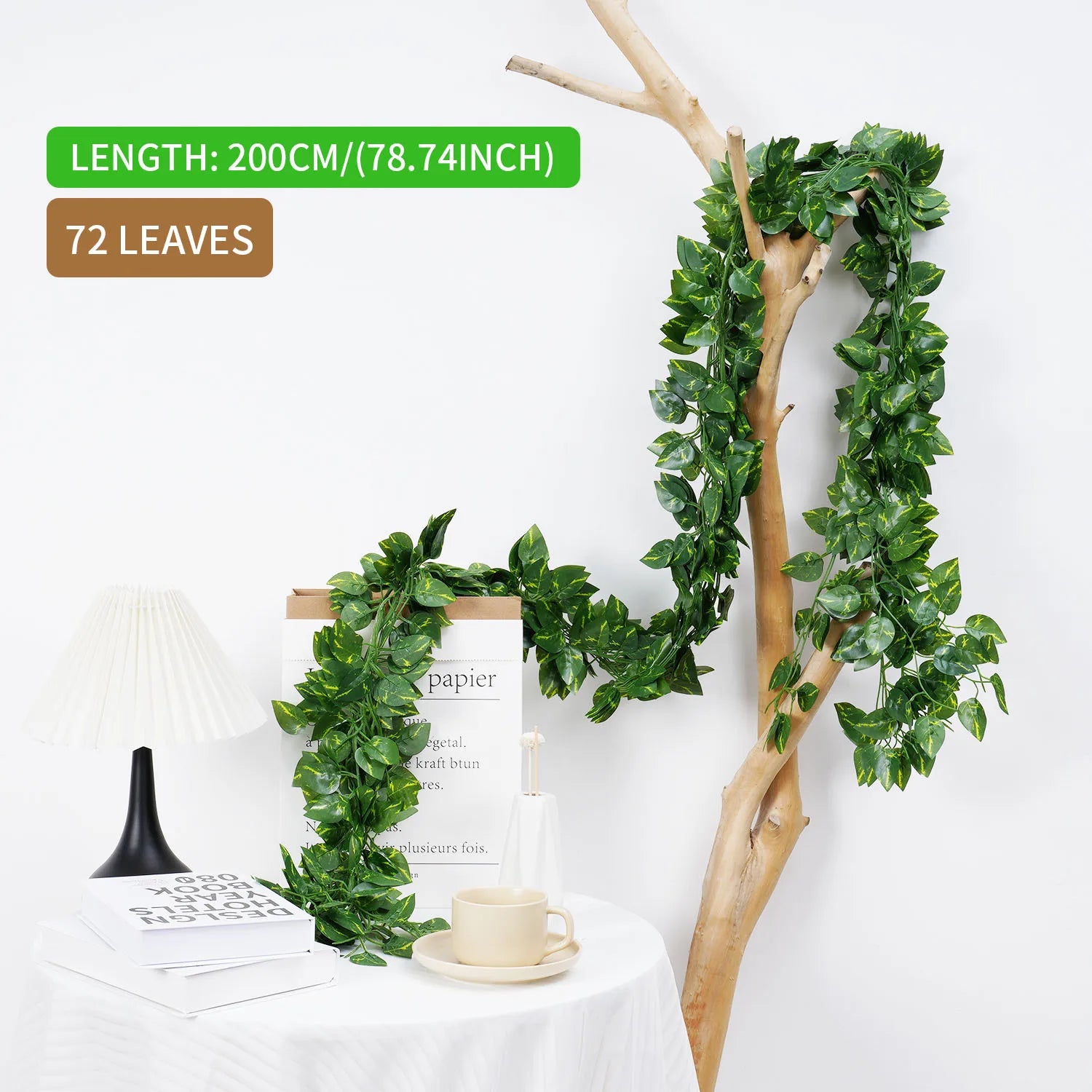 200cm Hanging Artificial Ivy Garland Bulk – Silk Leaf Creeper Greenery