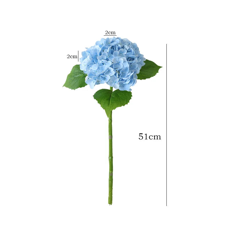 Real Touch Artificial Hydrangea Flowers Bulk – Large Latex Hydrangea Branches