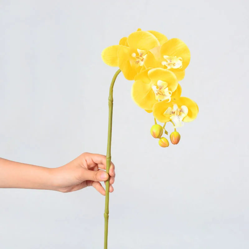 Artificial Butterfly Orchid Stem – 9-Head 98cm Faux Moth Orchid Branch