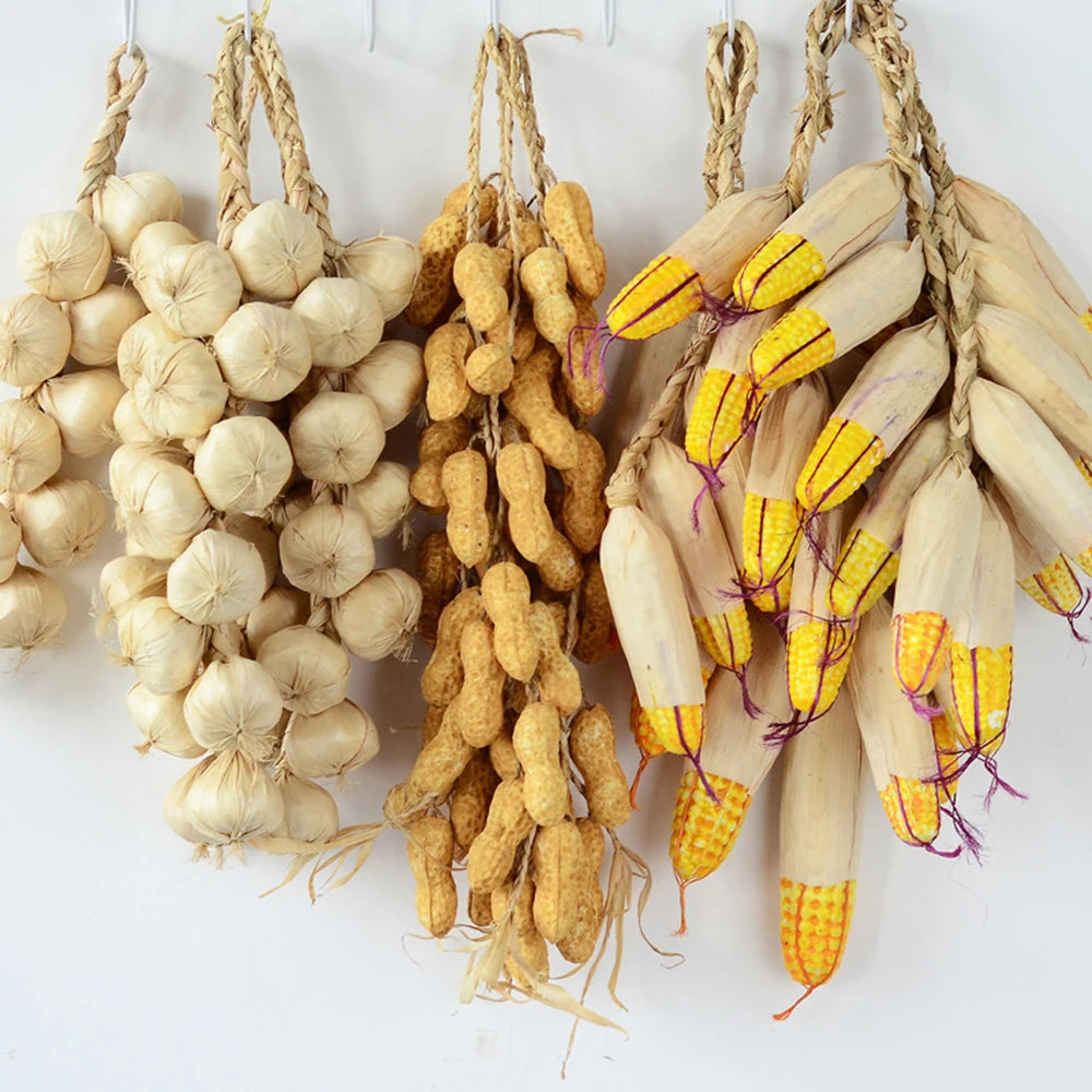 Artificial Onion & Garlic Set Bulk (21PCS) – Foam Vegetable Decor for Home Staging